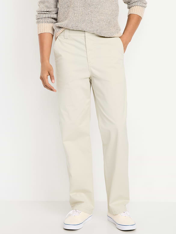 Pantalon ample années 1990 en tissu épais à Extensibilité intégrée