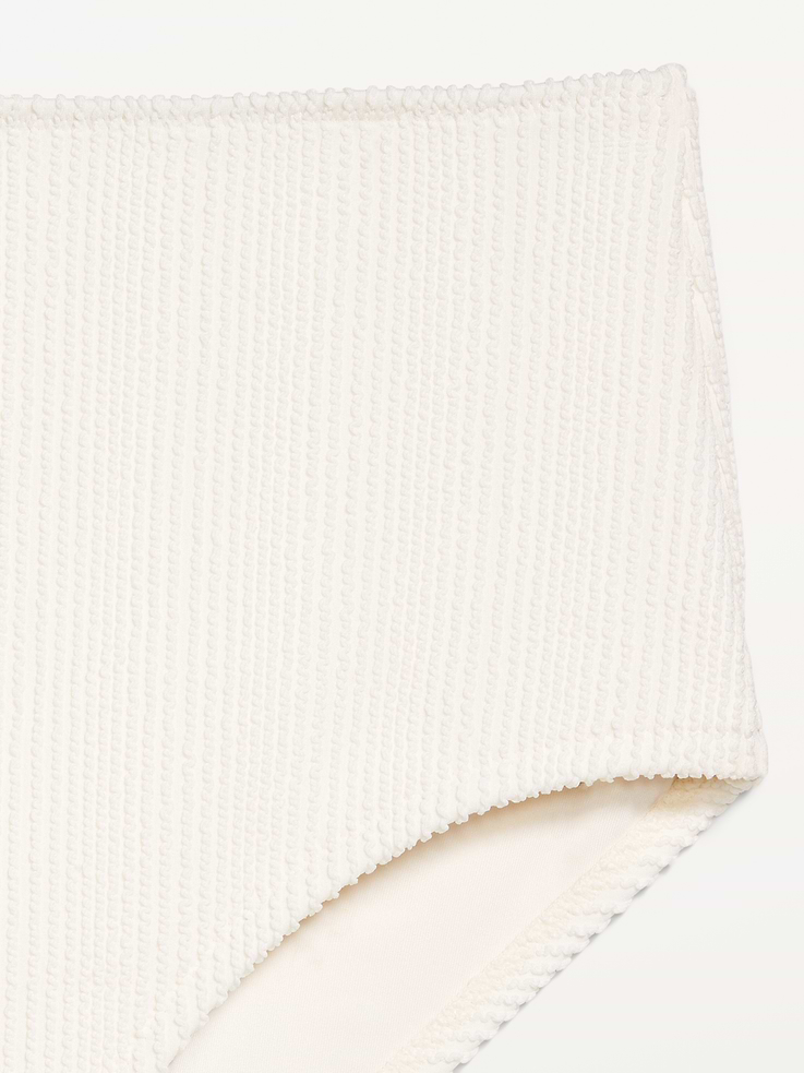 Image number 9 showing, High-Waisted Ribbed Bikini Swim Bottoms