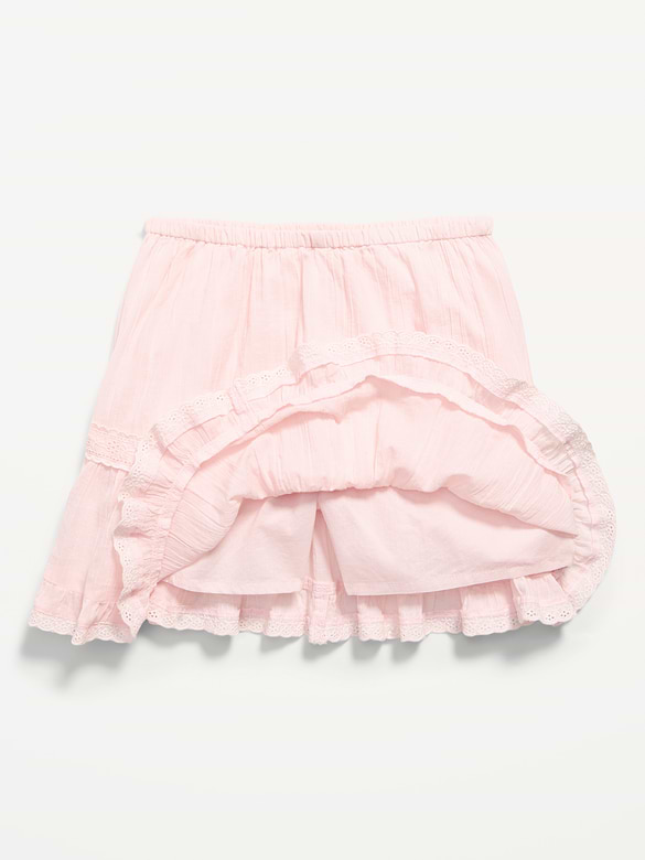 Crinkle Gauze Skort for Girls