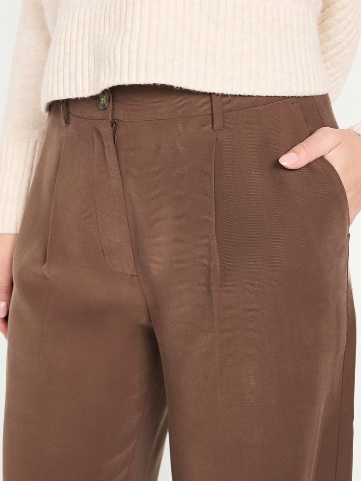 Image number 4 showing, Extra High-Waisted Drapey Trouser Super Wide-Leg Pants