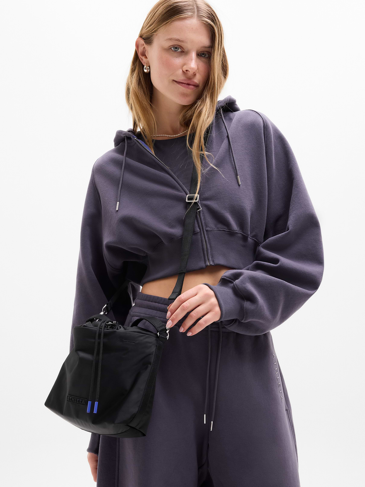 Image number 1 showing, Simone Biles Satin Bucket Bag