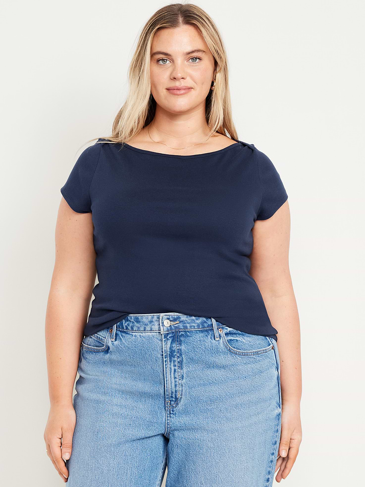 Image number 8 showing, Snug Boatneck T-Shirt