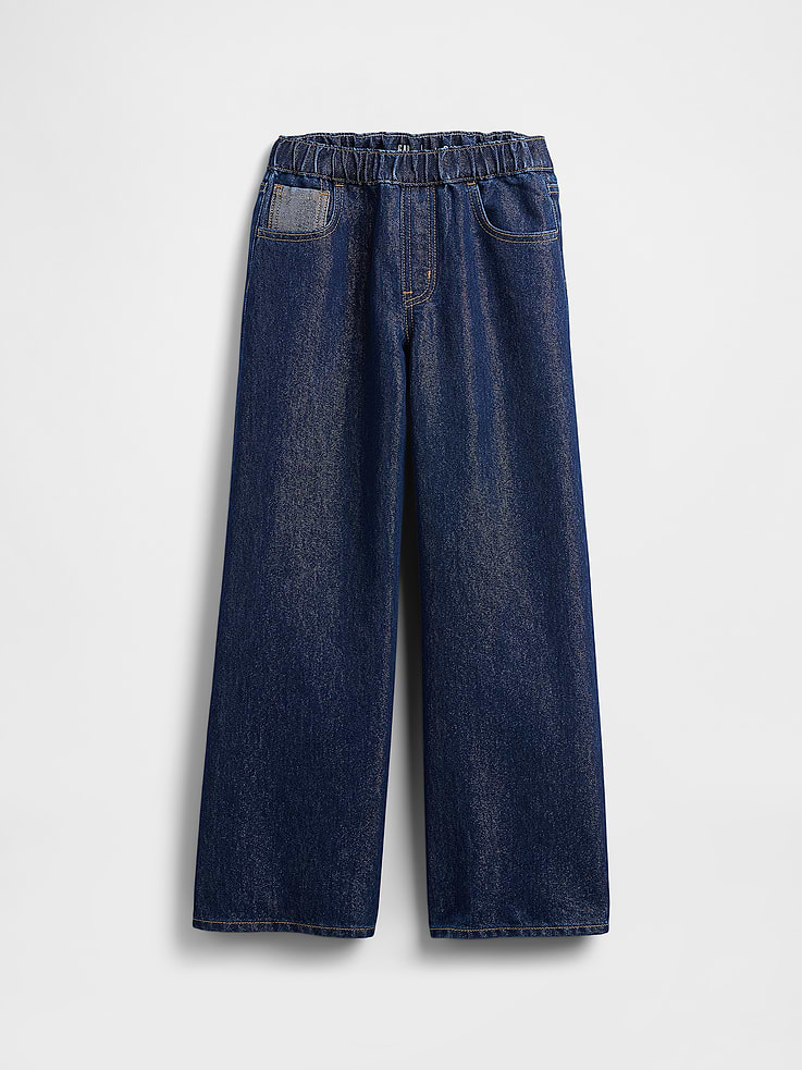 Image number 2 showing, Kids Low Rise Easy Metallic Baggy Jeans