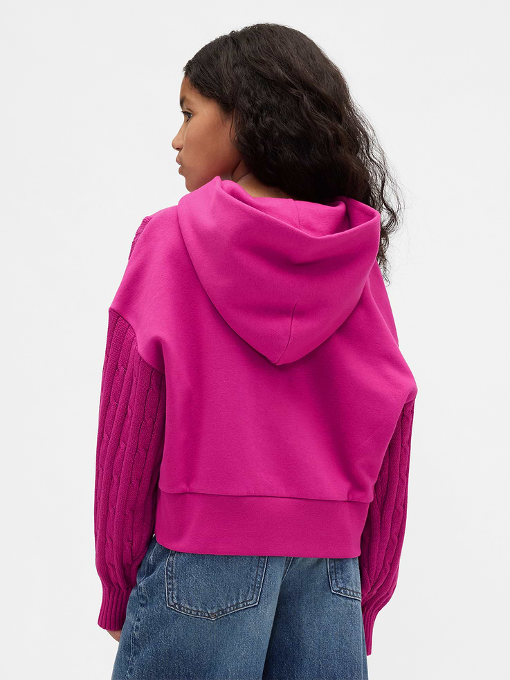 Image 3 of 5, Kids VintageSoft Mixed Media Hoodie