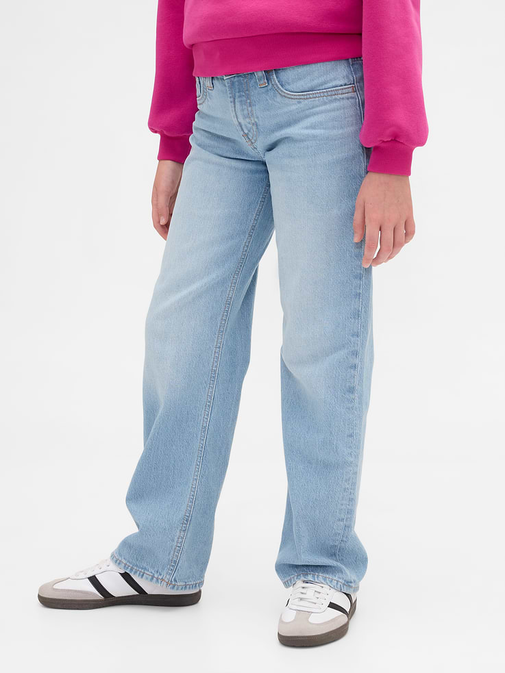 Image number 3 showing, Kids Low Rise Relaxed Straight Jeans