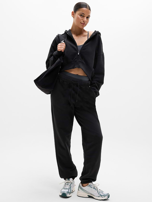 Forever Fleece Crop Full Zip