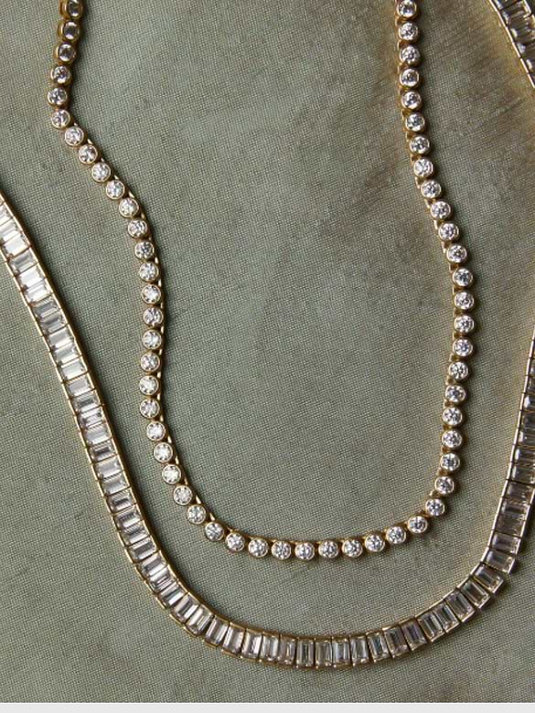 HART Baguette Tennis Necklace