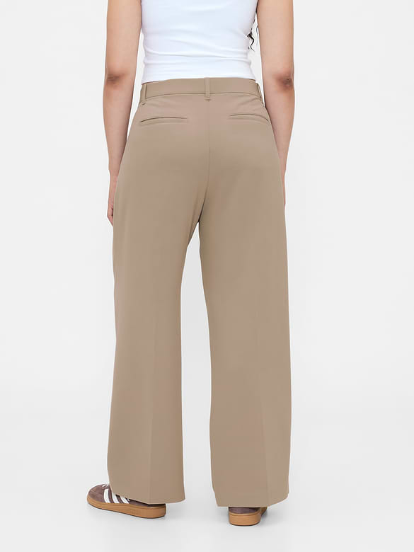365 Low Rise Pleated Wide-Leg Trousers