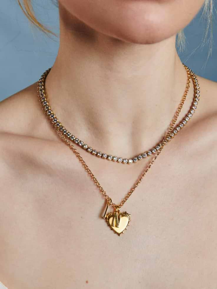 Image 3 of 4, HART Bezel Tennis Necklace