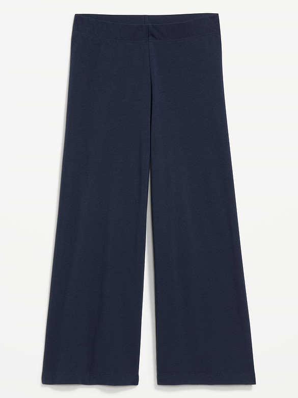 High-Waisted Fashion Wide-Leg Cropped Leggings