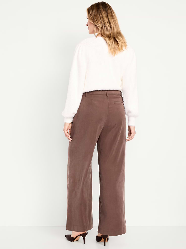 Image number 6 showing, Extra High-Waisted Drapey Trouser Super Wide-Leg Pants