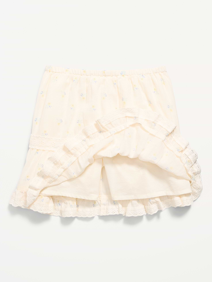 Image 2 of 2, Crinkle Gauze Skort for Girls