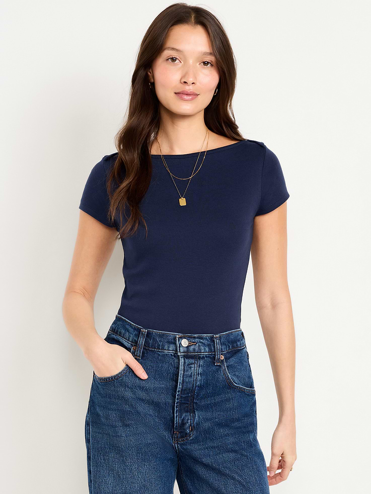 Image number 1 showing, Snug Boatneck T-Shirt