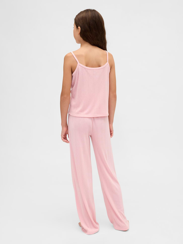 Image number 3 showing, Kids Recycled Pointelle Tank PJ Set