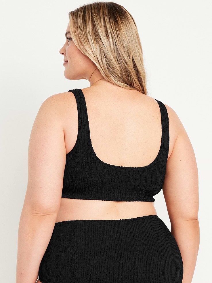 Image number 8 showing, Ribbed Scoop-Neck Swim Top