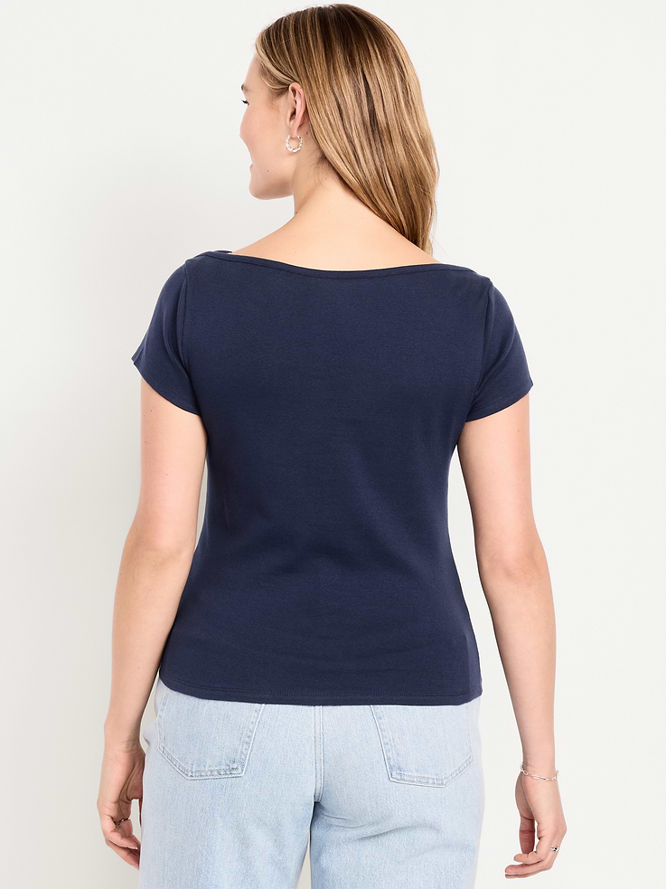 Image number 7 showing, Snug Boatneck T-Shirt