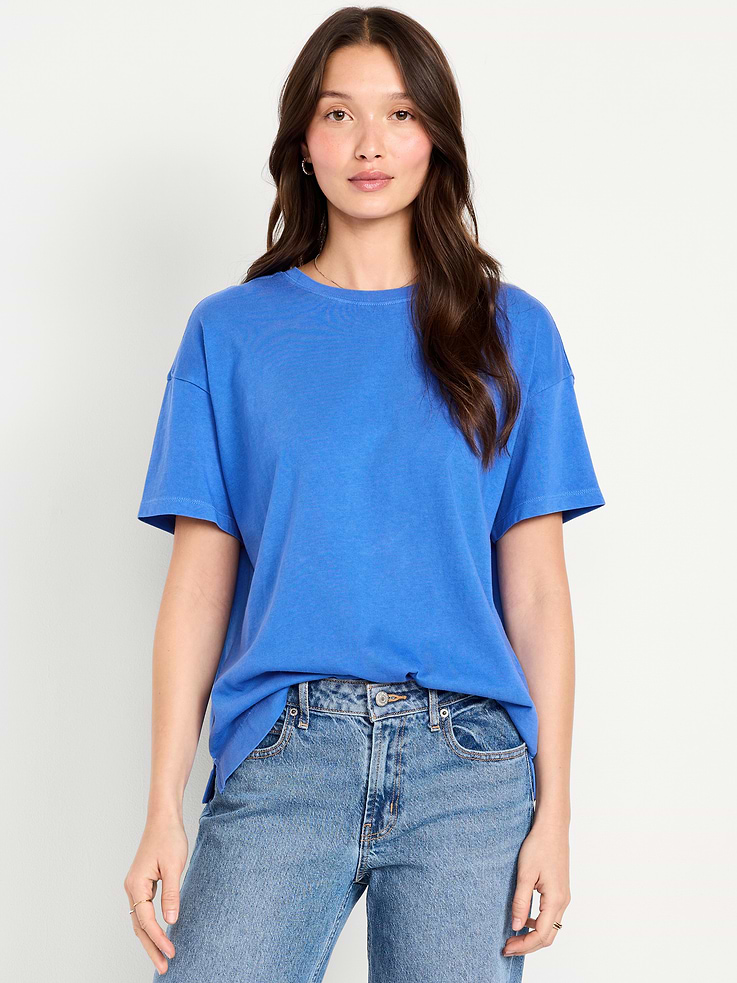 L'image numéro 1 présente T-shirt ras du cou rétro pour femme