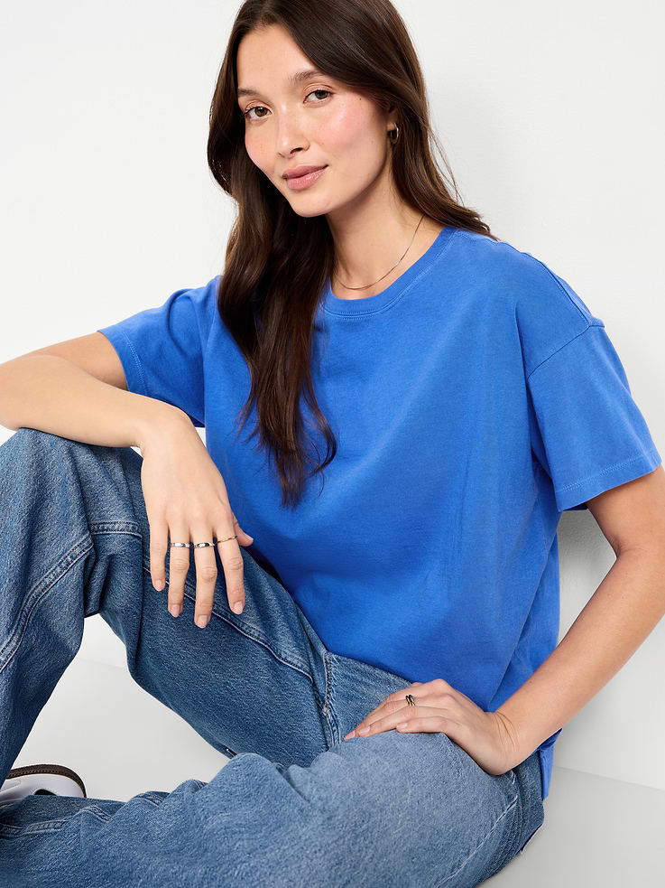 L'image numéro 3 présente T-shirt ras du cou rétro pour femme