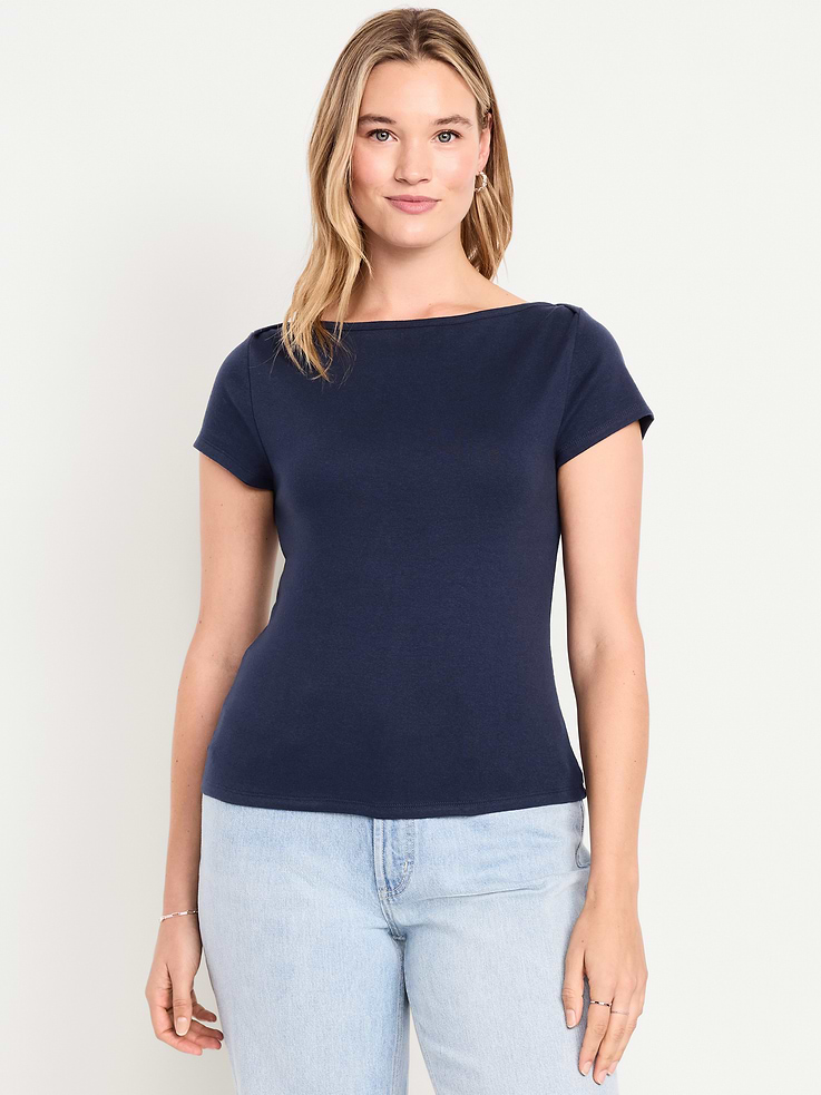 Image number 6 showing, Snug Boatneck T-Shirt