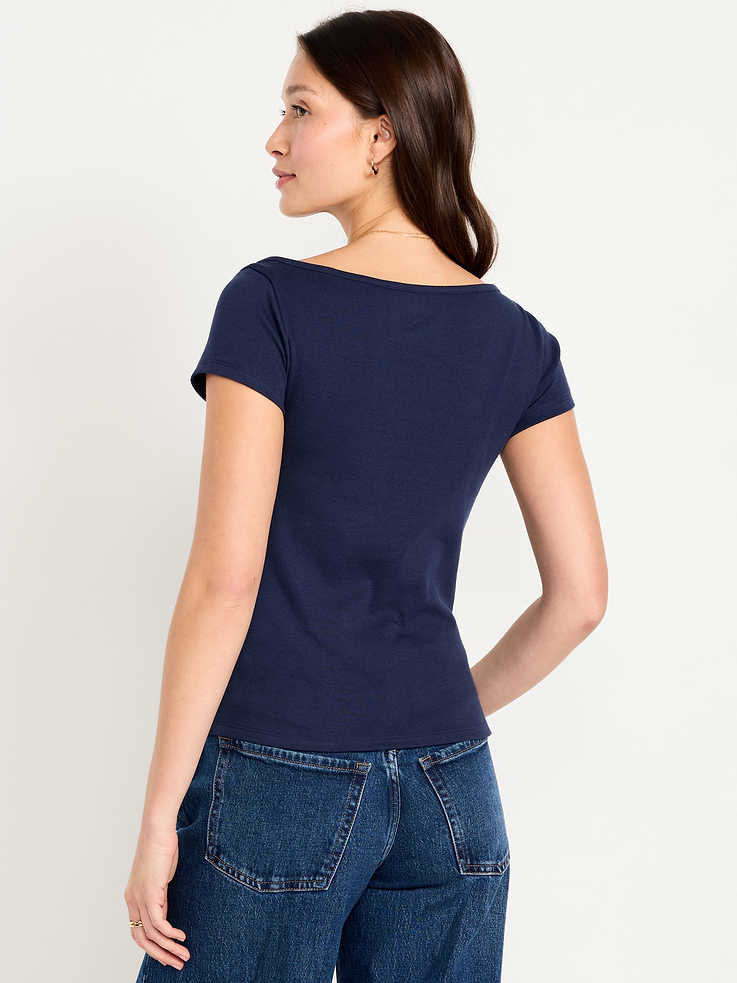 Image number 2 showing, Snug Boatneck T-Shirt