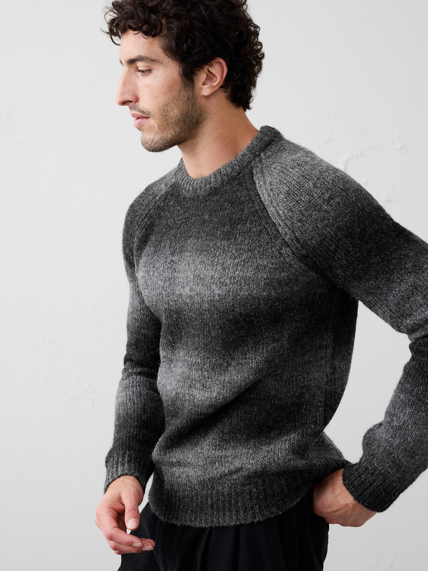Image number 1 showing, Fuzzy Ombre Sweater