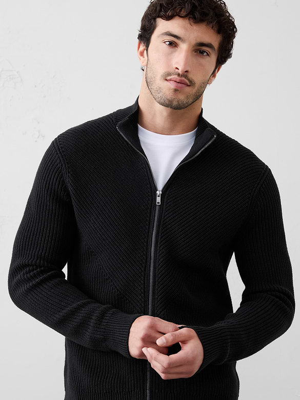 Fisherman Sweater Jacket