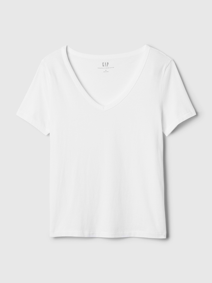 Image number 5 showing, Organic Cotton VintageSoft V-Neck T-Shirt
