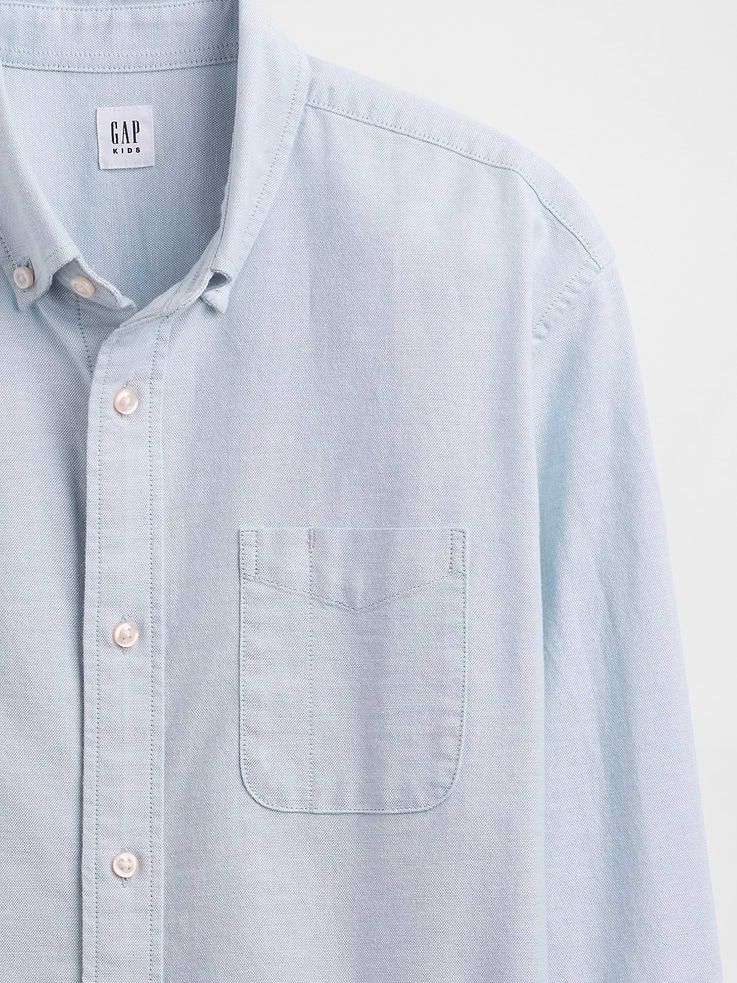 Image number 5 showing, Kids Uniform Relaxed Oxford Shirt