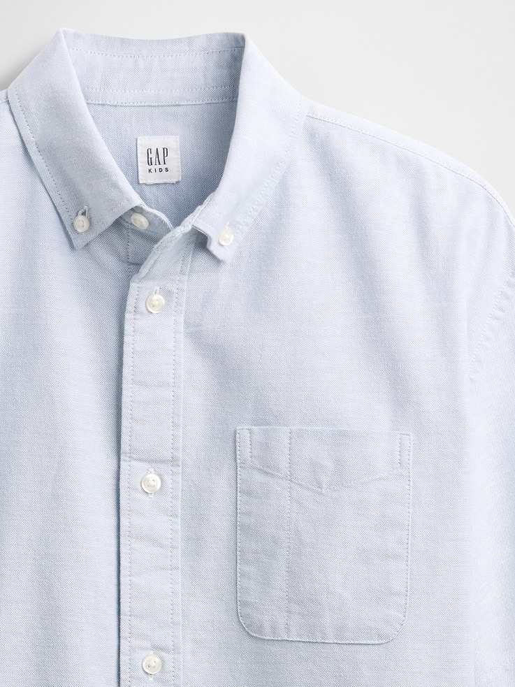 Image number 5 showing, Kids Uniform Relaxed Oxford Shirt