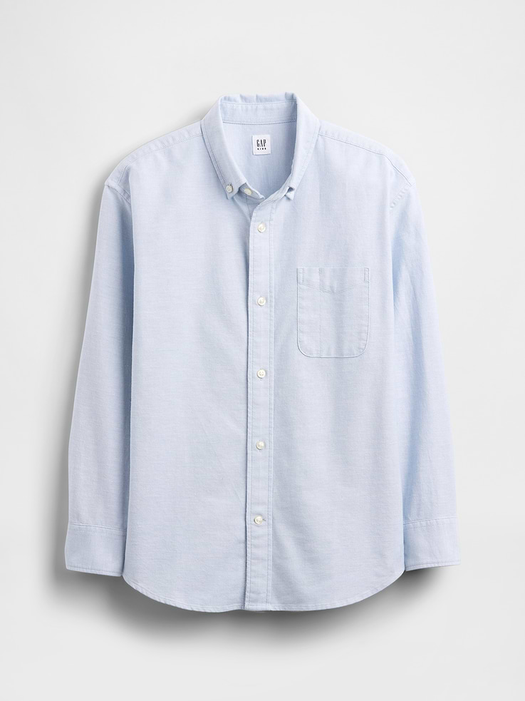 Image number 2 showing, Kids Uniform Relaxed Oxford Shirt