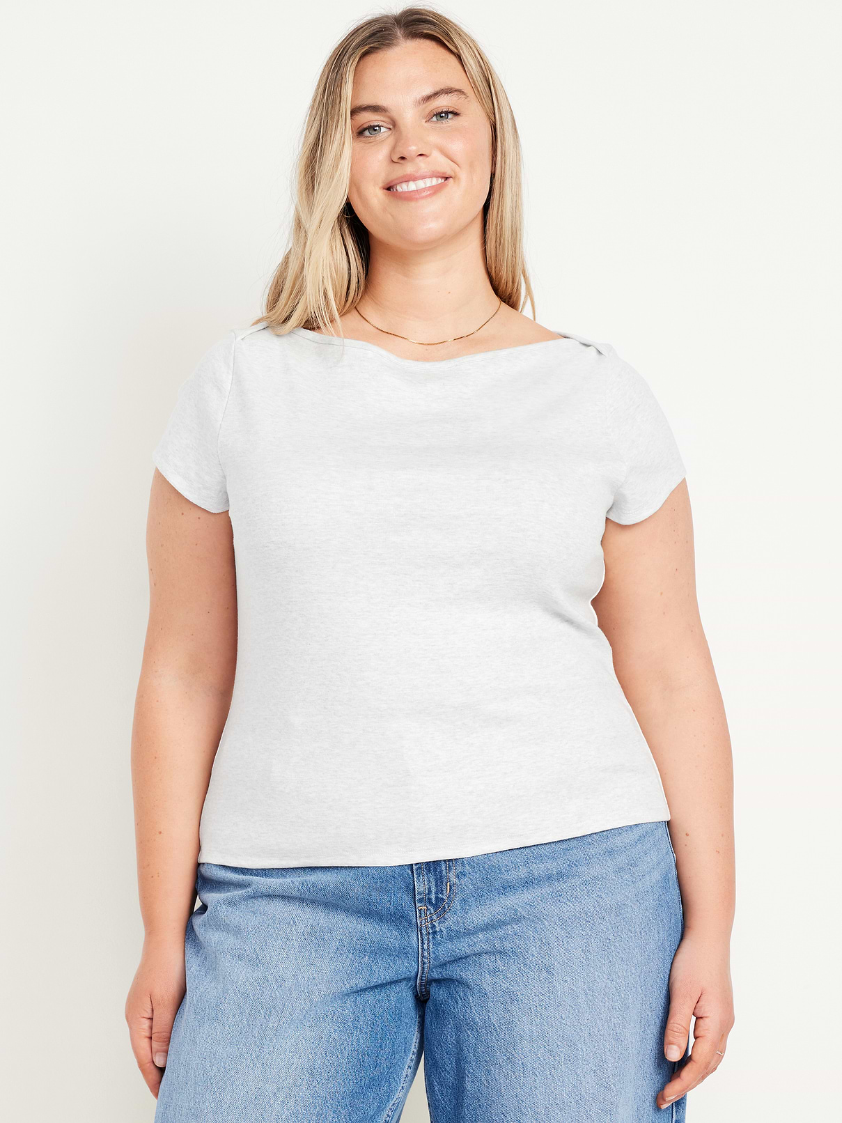 Image 8 of 9, Snug Boatneck T-Shirt