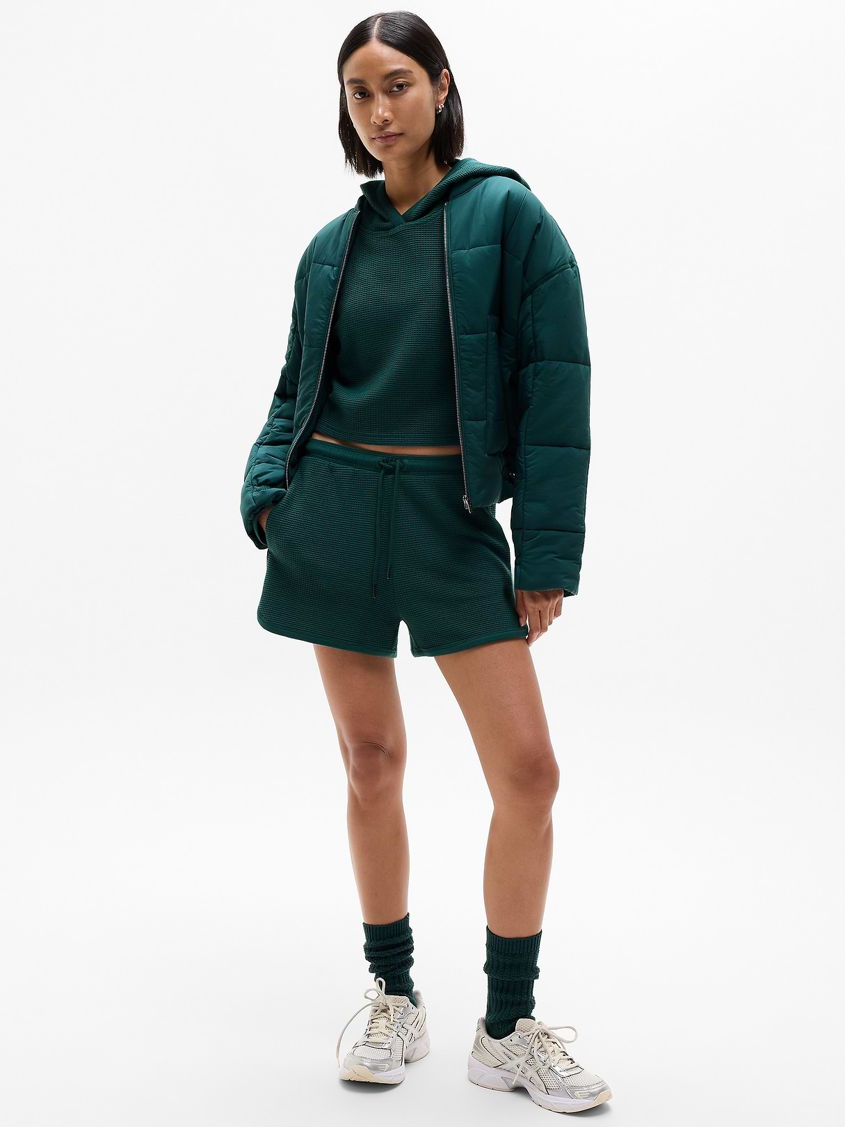 Tranquil Waffle Hoodie | Athleta