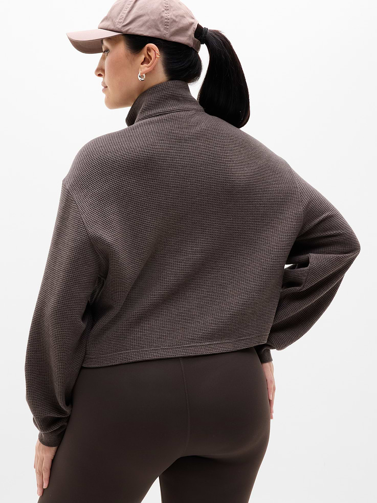 Image number 3 showing, Tranquil Waffle 1/2 Zip Sweatshirt