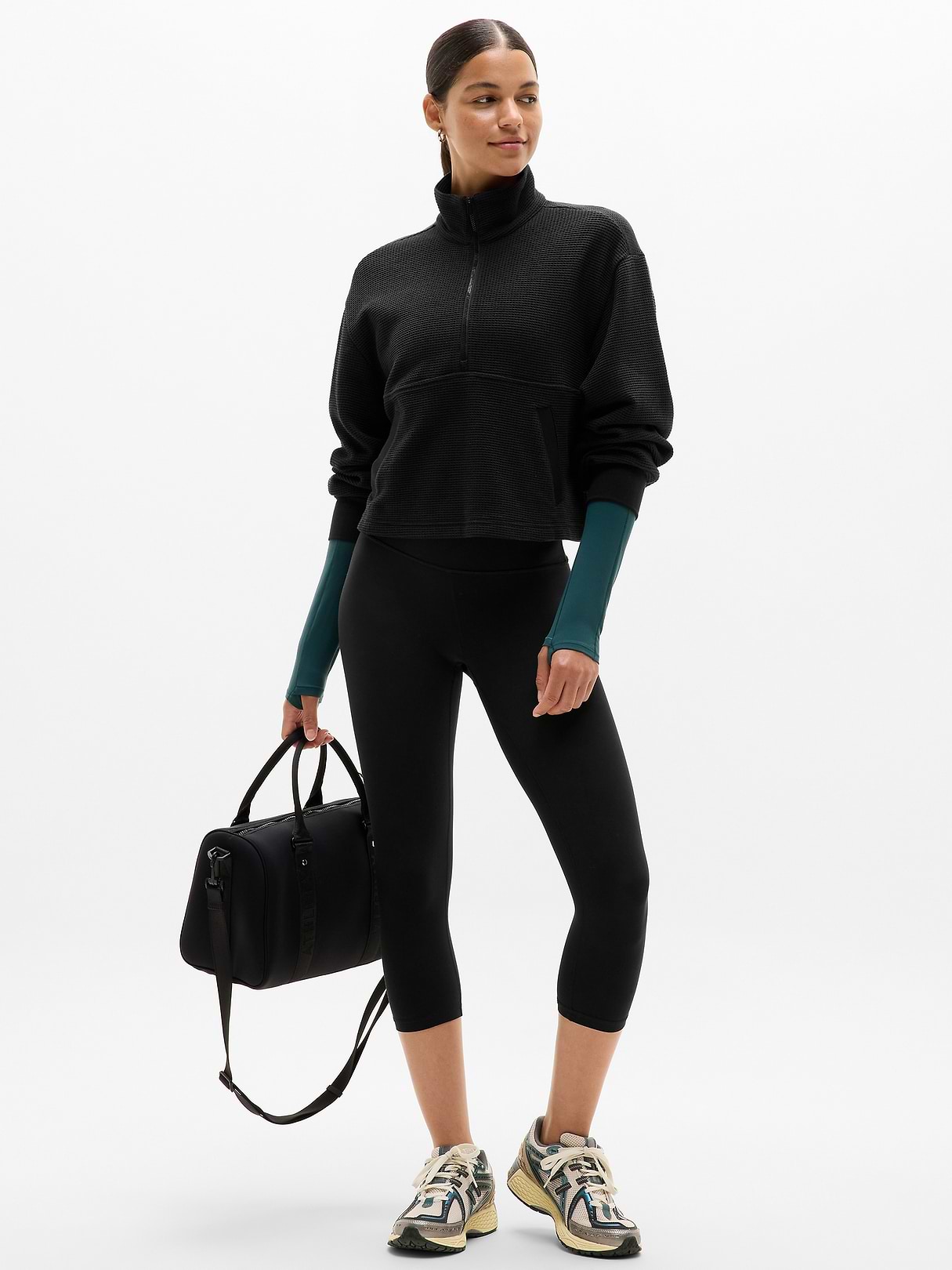 Tranquil Waffle 1/2 Zip Sweatshirt | Athleta