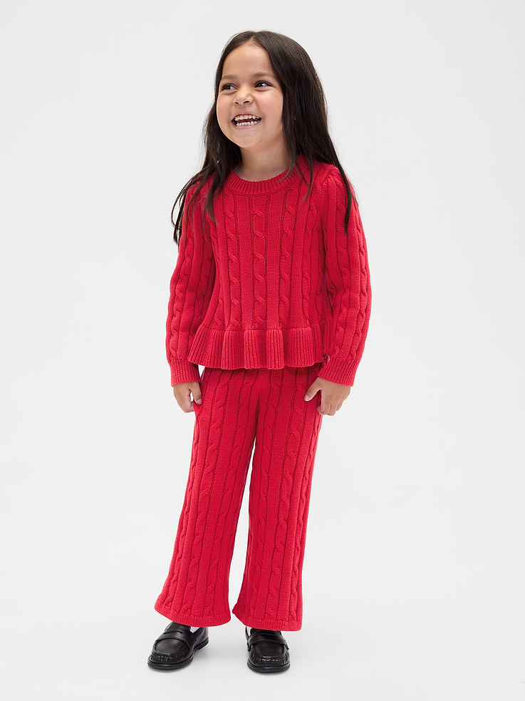 Image number 1 showing, Baby & Toddler Cable-Knit Sweater Set