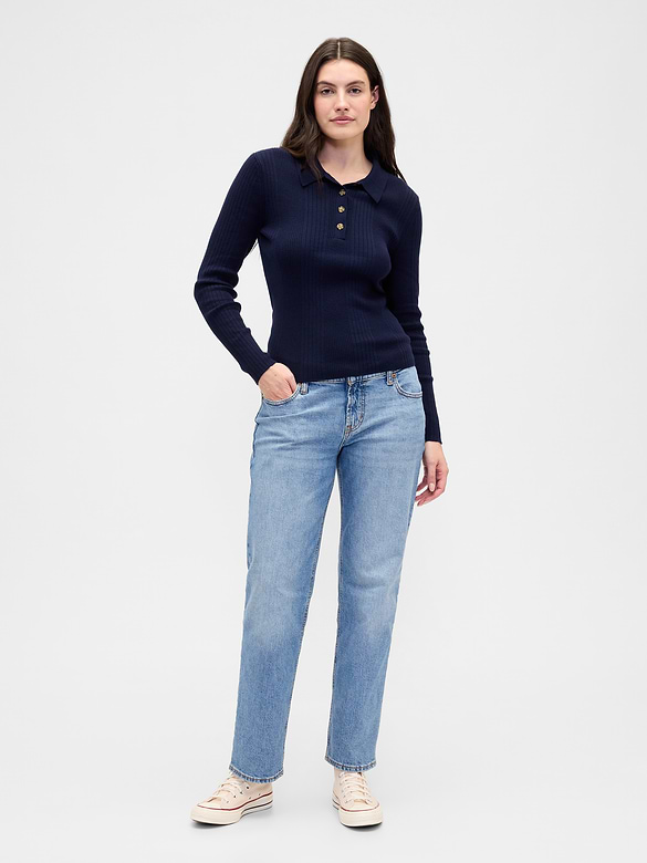 Low Rise '90s Slim Straight Jeans