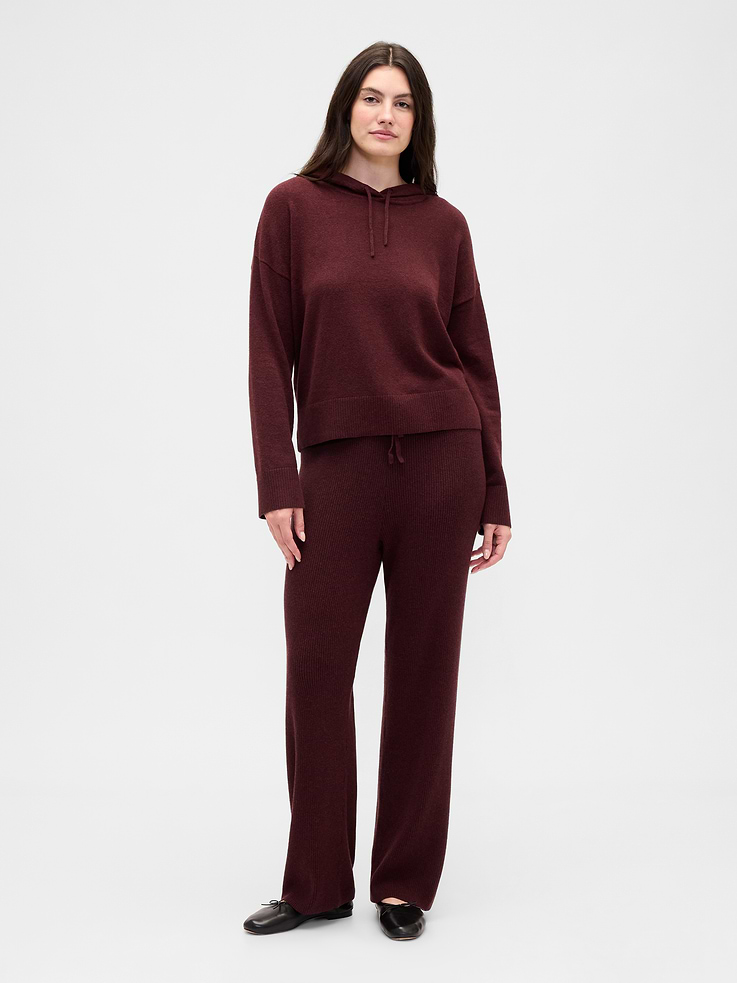 Image 5 of 7, CashSoft Relaxed Ribbed Sweater Pants