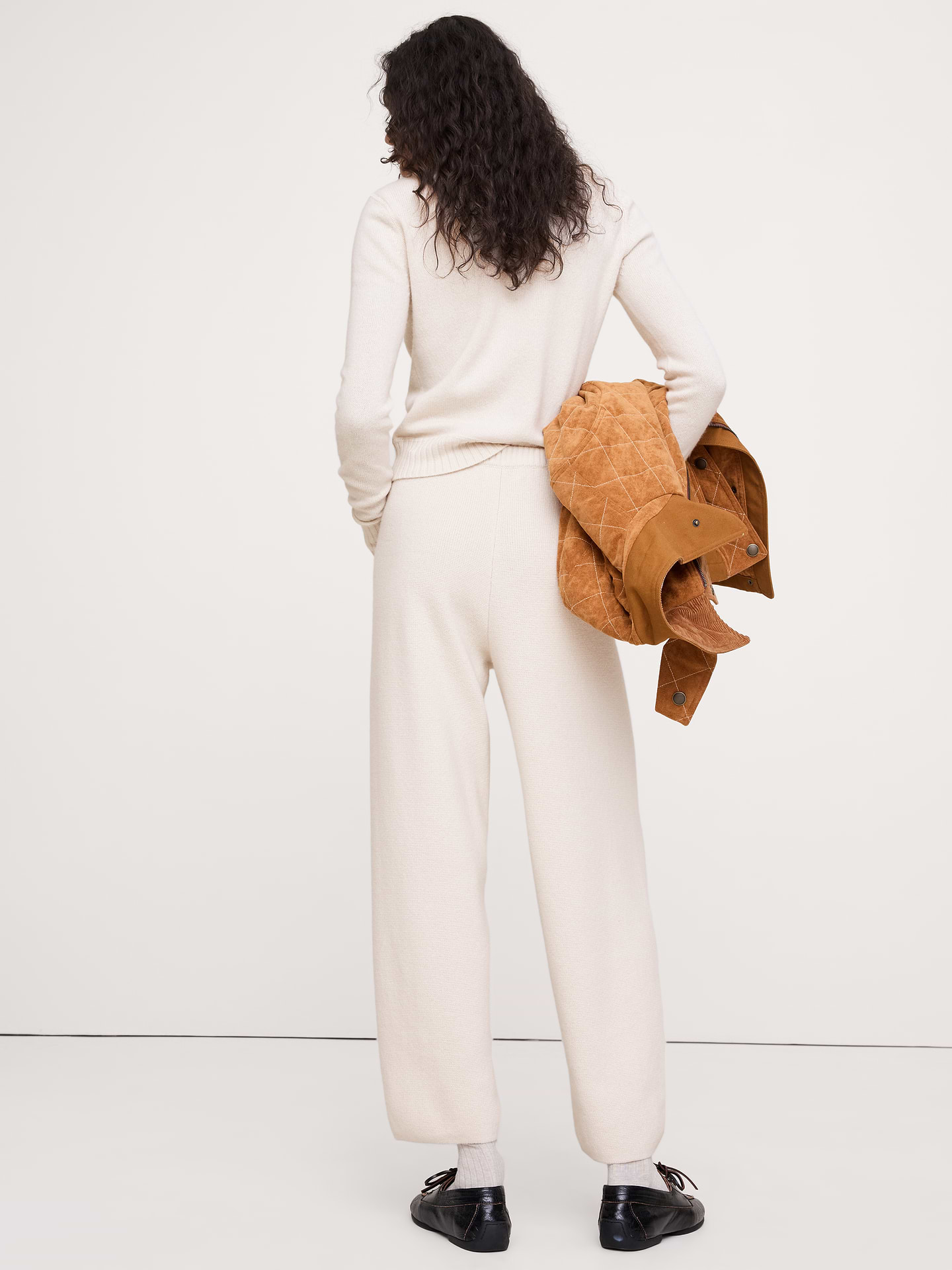 Image number 2 showing, Merino-Cotton Barrel Sweater Pant