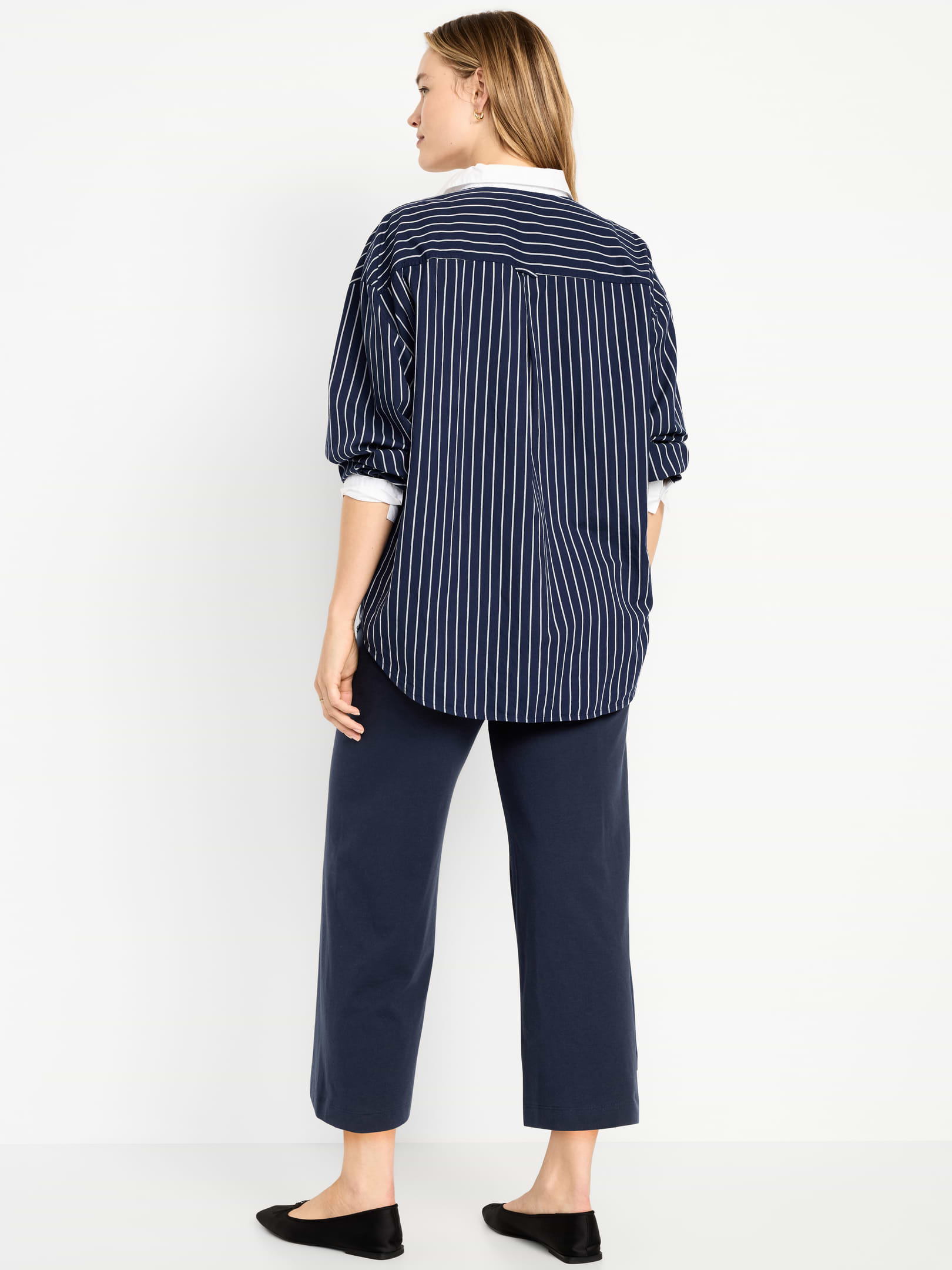 Image number 6 showing, High-Waisted Fashion Wide-Leg Cropped Leggings