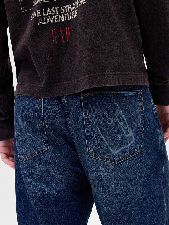 Stranger Things Adult Flannel-Lined Extra Baggy Jeans