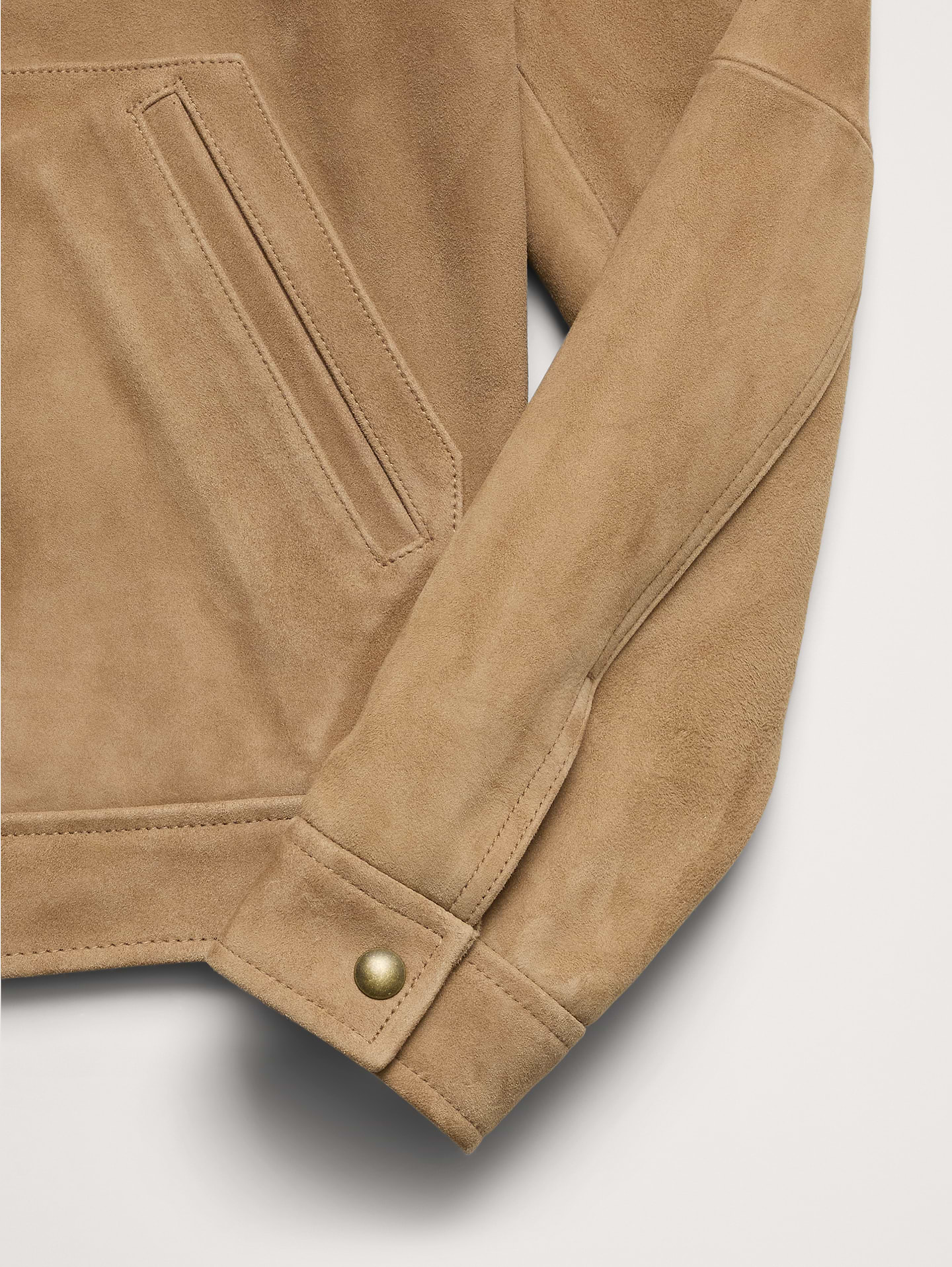Image number 7 showing, Suede Trucker Jacket