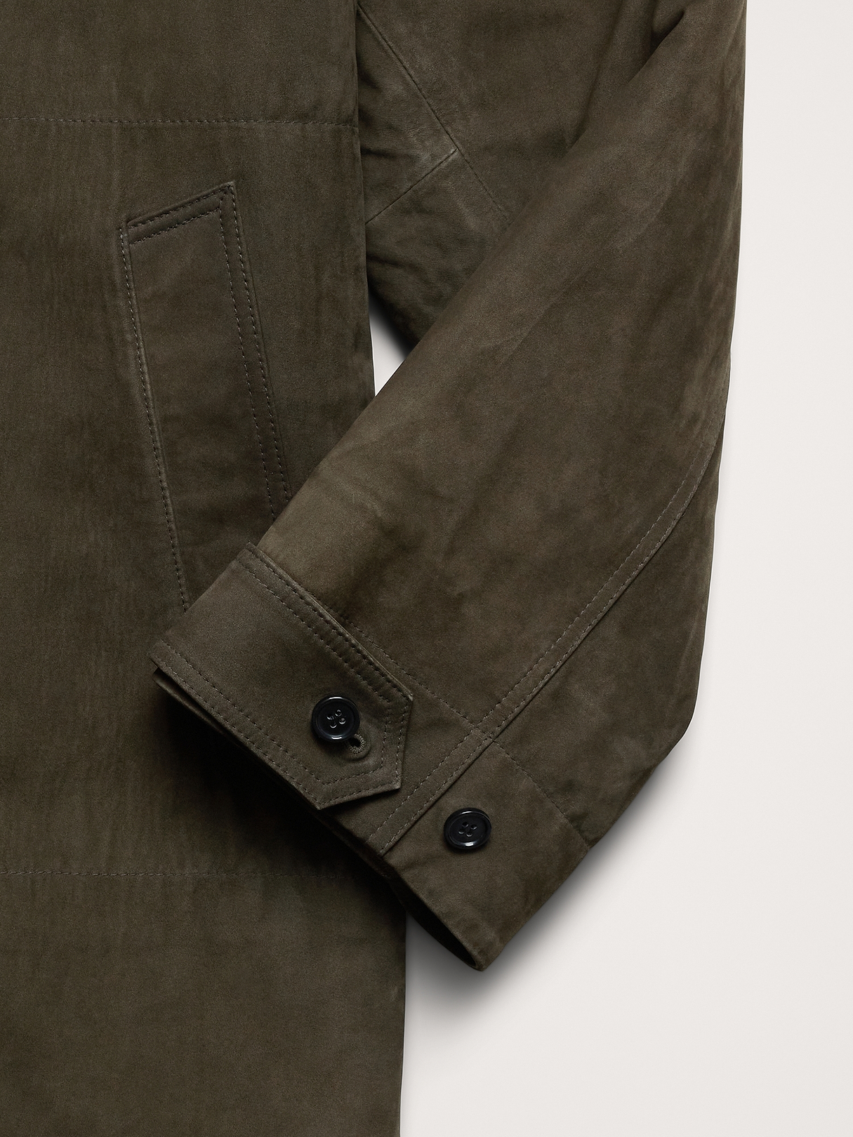 Nubuck Leather Car Coat | Banana Republic