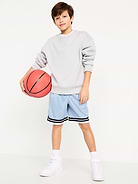 L'image numéro 3 présente Short de basketball en maille, longueur genou pour garçon