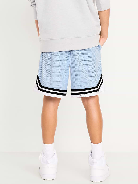 Short de basketball en maille, longueur genou pour garçon