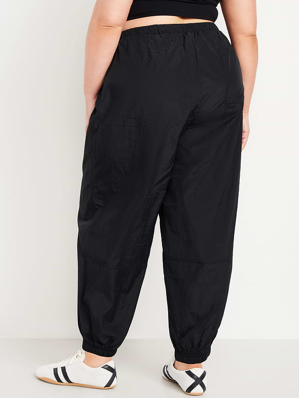 Pull-On Windbreaker Parachute Pants