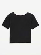Image number 3 showing, Off-Shoulder Graphic T-Shirt for Girls