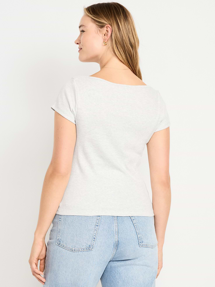 Image number 7 showing, Snug Boatneck T-Shirt