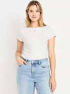 Image 6 of 9, Snug Boatneck T-Shirt