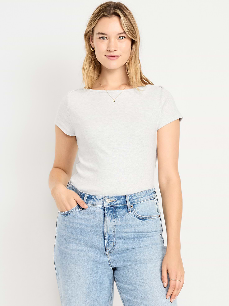 Image number 6 showing, Snug Boatneck T-Shirt