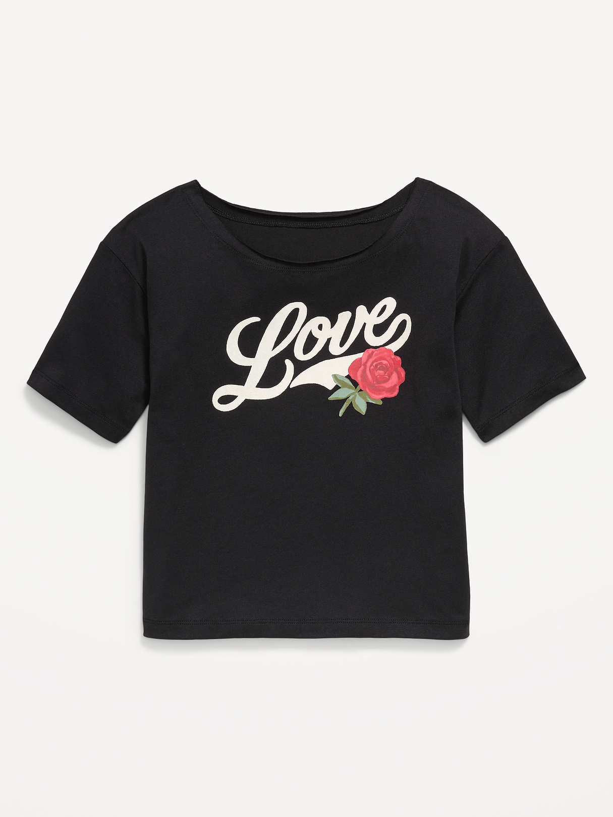 Off-Shoulder Graphic T-Shirt for Girls | Old Navy